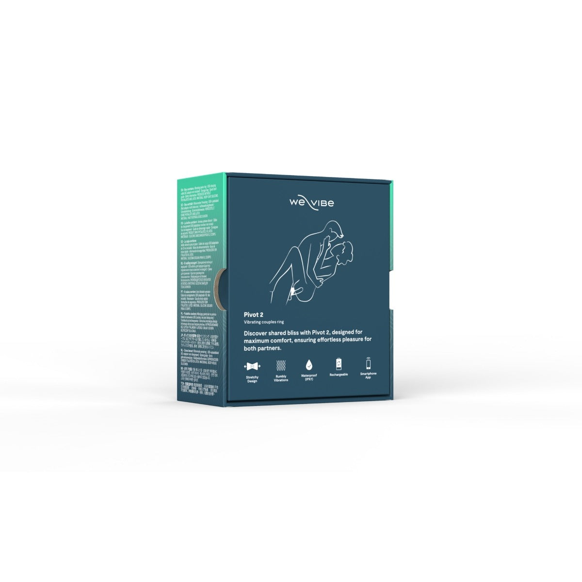 We-Vibe Pivot 2 Vibrating Cock Ring For Couples - Slate