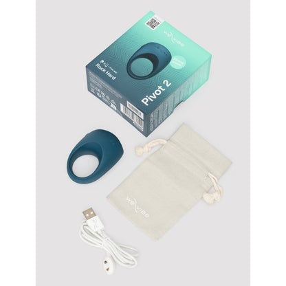 We-Vibe Pivot 2 Vibrating Cock Ring For Couples - Slate