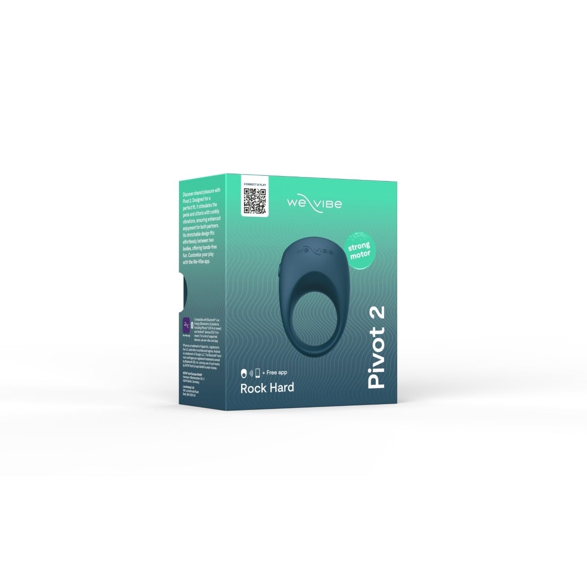 We-Vibe Pivot 2 Vibrating Cock Ring For Couples - Slate